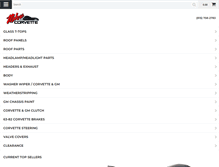 Tablet Screenshot of melrosecorvette.com